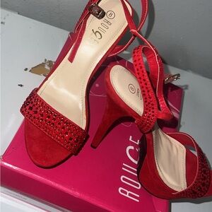 Rouge Helium Red Women's High Heel Sandals